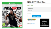 Buy NBA 2K19 Xbox One Video Game at Best Price