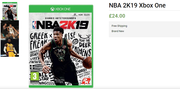 Buy Only For £24.00 Ultimate Edition NBA 2K19 Xbox One Video Game